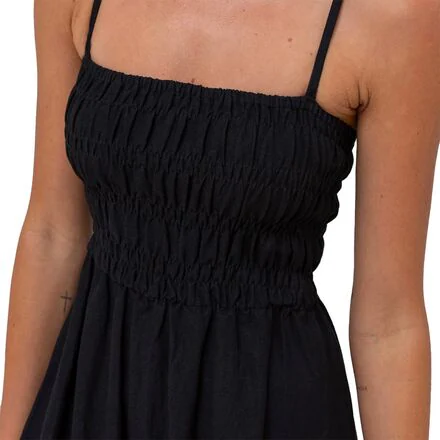 Classic Shirred Midi Dress - Women's