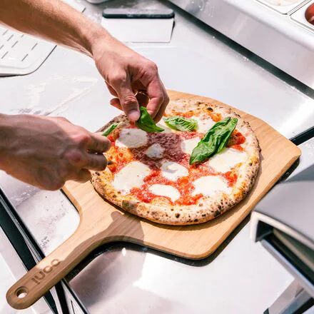 12in Bamboo Pizza Peel & Serving Board