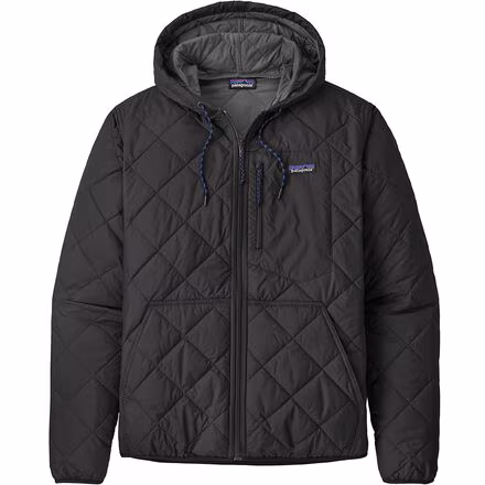 Diamond Quilted Bomber Hooded Jacket - Men's