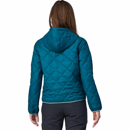 Diamond Quilted Bomber Hoodie - Women's
