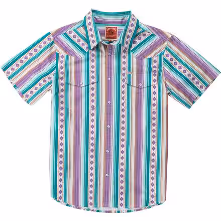Serape Pearl Snap Short-Sleeve Shirt - Men's