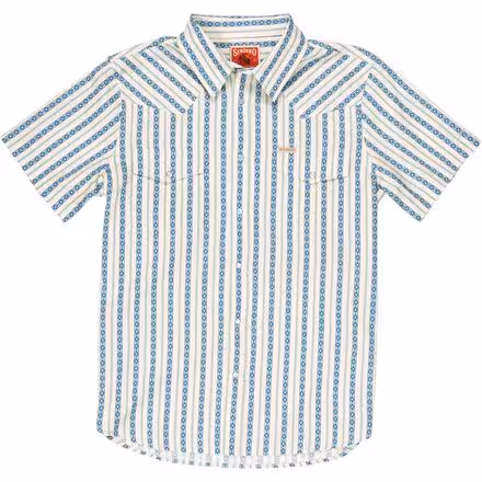 Serape Pearl Snap Short-Sleeve Shirt - Men's