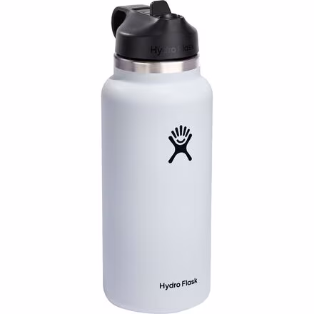 32oz Wide Mouth Flex Straw Water Bottle
