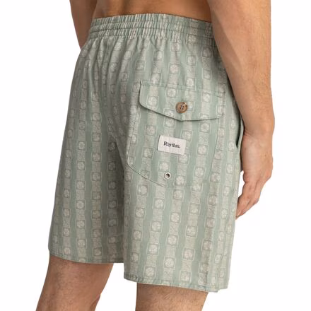 Tile Stripe Beach Short - Men's