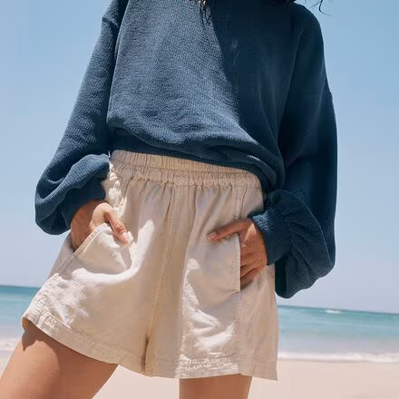 Get Free Poplin Pull-On Short - Women's