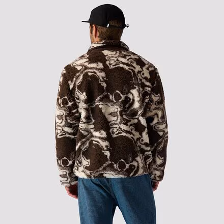 High Pile Printed Fleece Jacket - Men's