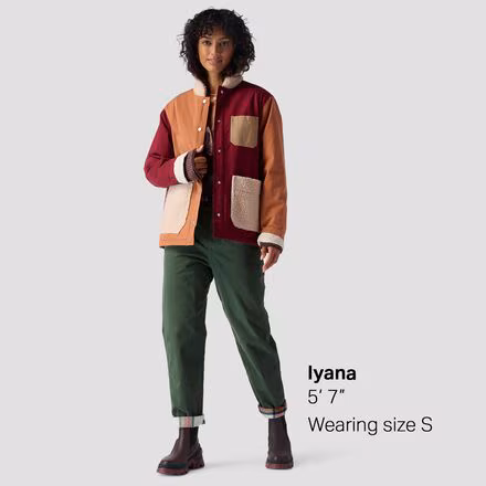 Patchwork Overcoat - Women's