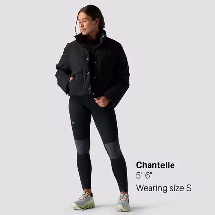 Cropped Boxy Snap Front Puffer - Women's