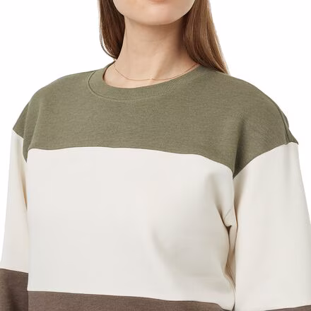 TreeFleece Blocked Crew Sweater - Women's