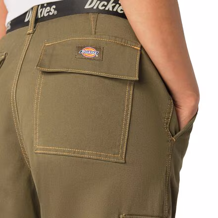 Relaxed Fit Cropped Cargo Pant - Women's