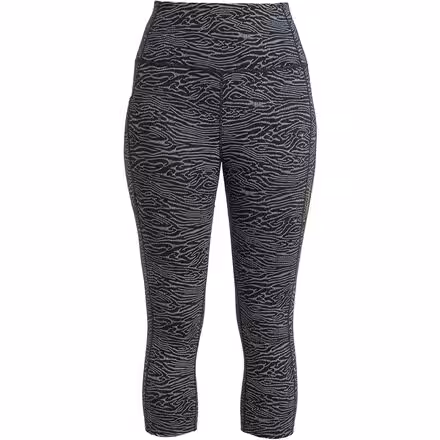 Merino Fastray High Rise Topo Lines 3/4 Tights - Women's