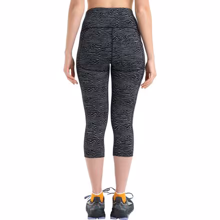 Merino Fastray High Rise Topo Lines 3/4 Tights - Women's