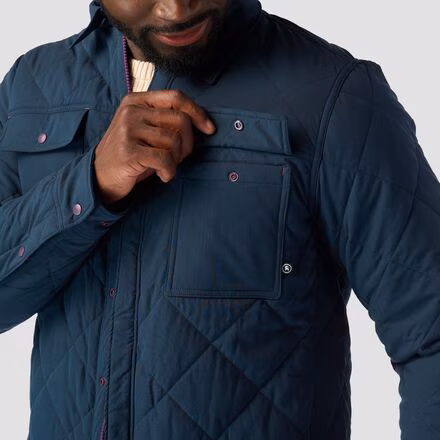 Quilted Insulated Shirt Jacket - Men's