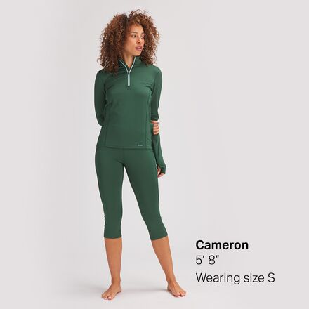 Lightweight Poly 1/4-Zip Baselayer Top - Women's