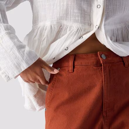 Cotton Canvas Workwear Short - Women's