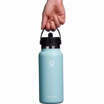 32oz Wide Mouth Flex Straw Water Bottle