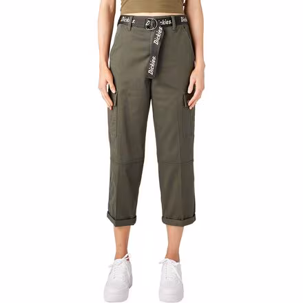 Relaxed Fit Cropped Cargo Pant - Women's