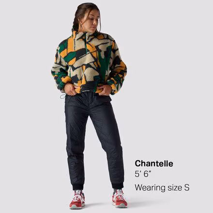 Printed Fleece 1/4-Zip Pullover - Women's