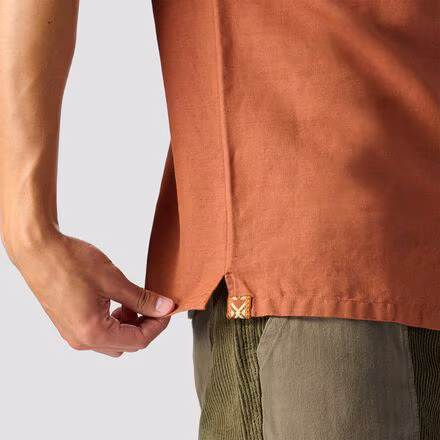 Textured Cotton Short-Sleeve Button Up - Men's