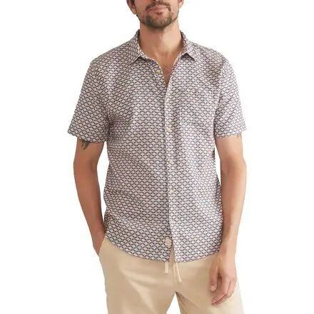 Short-Sleeve Stretch Selvage Shirt - Men's
