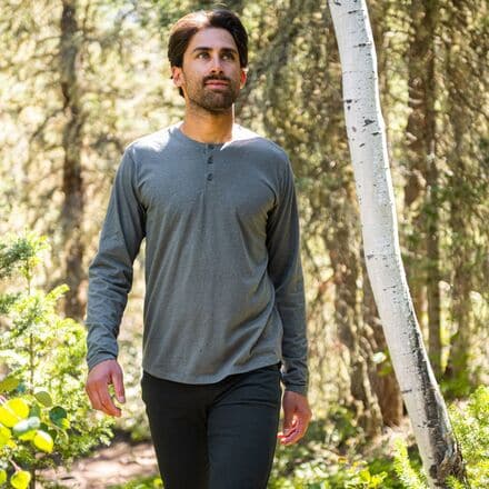 X Cotton Long-Sleeve Henley - Men's