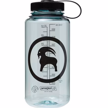x Nalgene Goat Logo 32oz Wide Mouth Sustain Bottle