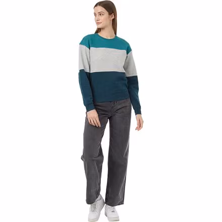TreeFleece Blocked Crew Sweater - Women's