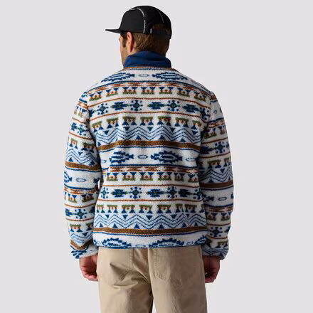 High Pile Printed Fleece Jacket - Men's