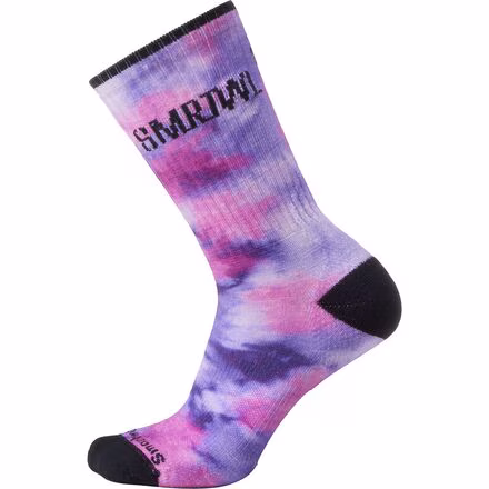Athletic Far Out Tie Dye Print Crew Sock