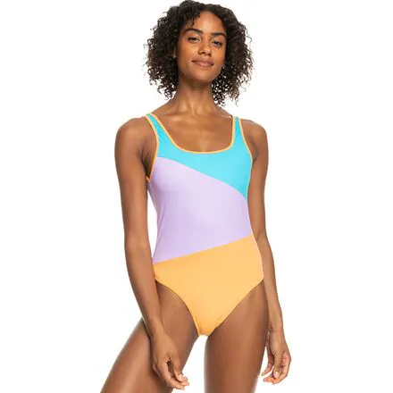 Colorblock Party One Piece Swim Suit - Women's