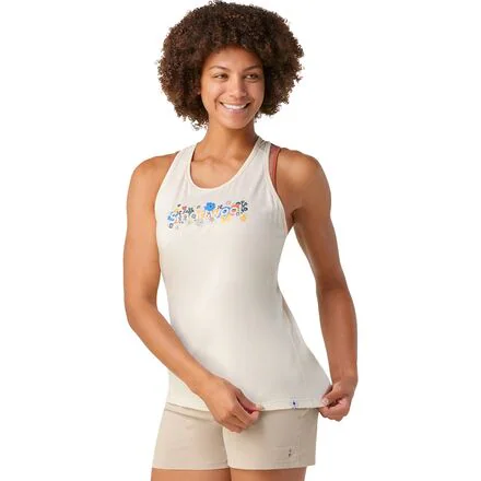 Floral Meadow Graphic Tank Top - Women's