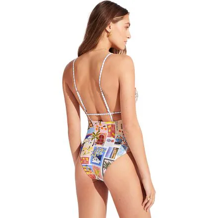 Onvacation V Neck One-Piece Swim Suit - Women's