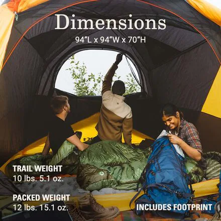 Peak1 Dome Tent: 6-Person 3-Season