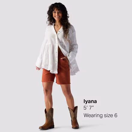 Cotton Canvas Workwear Short - Women's