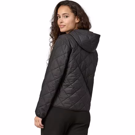 Diamond Quilted Bomber Hoodie - Women's