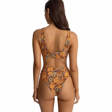 Oasis Floral Crop Bikini Top - Women's