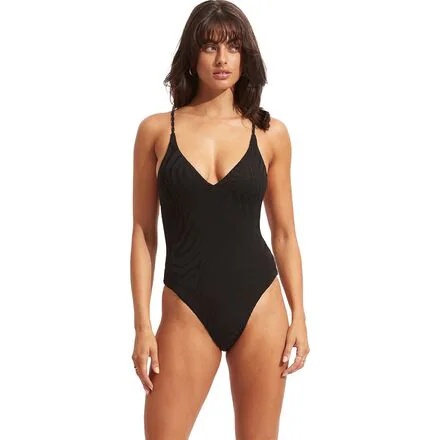 Secondwave V Neck One-Piece Swim Suit - Women's