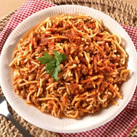 Classic Spaghetti With Meat Sauce