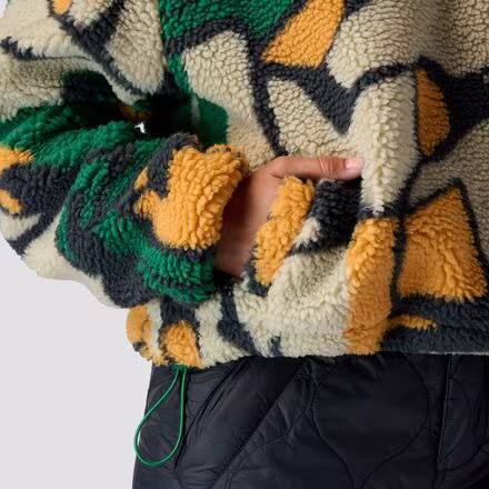 Printed Fleece 1/4-Zip Pullover - Women's