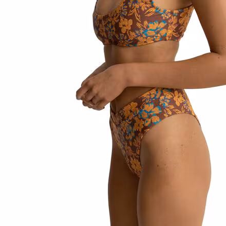 Oasis Floral Deep-V Hi Waist Bikini Bottom - Women's
