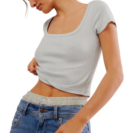 End Game Pointelle Baby T-Shirt - Women's