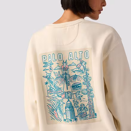Palo Alto Poster Crew Sweatshirt