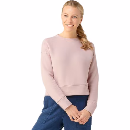 Recycled Terry Cropped Crew Sweatshirt - Women's