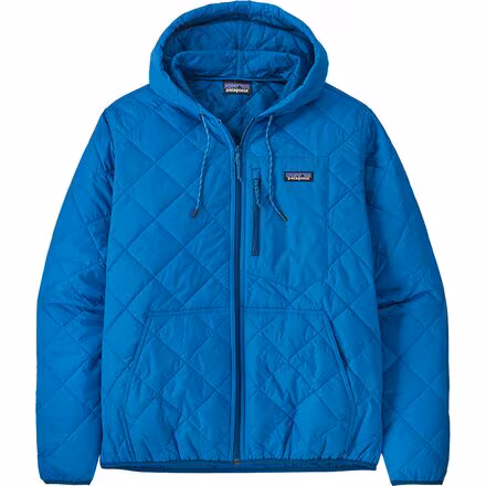 Diamond Quilted Bomber Hooded Jacket - Men's