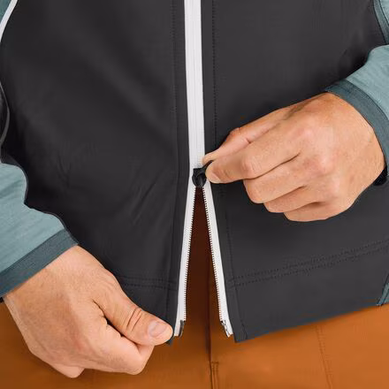 Fleece Rib Hooded Jacket - Men's