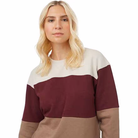 TreeFleece Blocked Crew Sweater - Women's