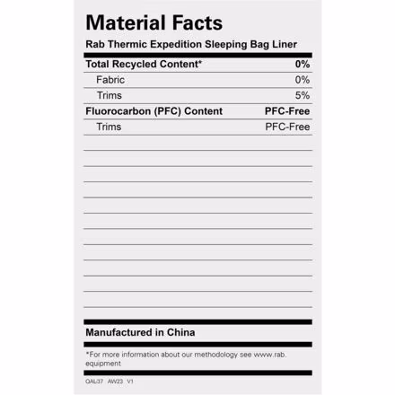 Thermic Expedition Sleeping Bag Liner