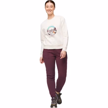 Traveling Llama Organic Crew Sweatshirt - Women's