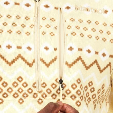 Heavyweight Drop Line Printed 1/2-Zip - Men's