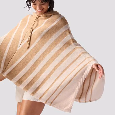 Striped Poncho - Women's